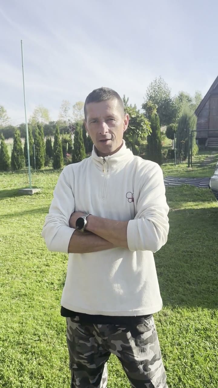 Klient SerwisWin podczas nagrania opinii